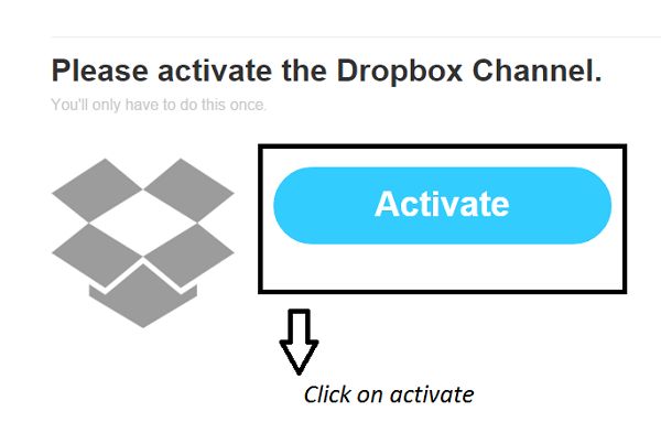 activate dropbox